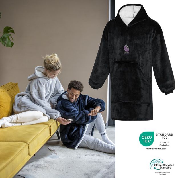 denali hoodie deken van recycled polyester