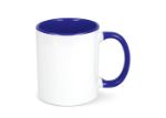 mok oslo gekleurde binnenkant en handvat 300 ml - koningsblauw
