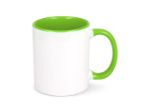 mok oslo gekleurde binnenkant en handvat 300 ml - groen