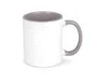 mok oslo gekleurde binnenkant en handvat 300 ml - grijs