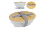 lunchbox r-pet en bamboe met bestek - 1 liter