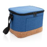 duo tone koeltas met kurkdetail - blauw