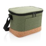 duo tone koeltas met kurkdetail - groen