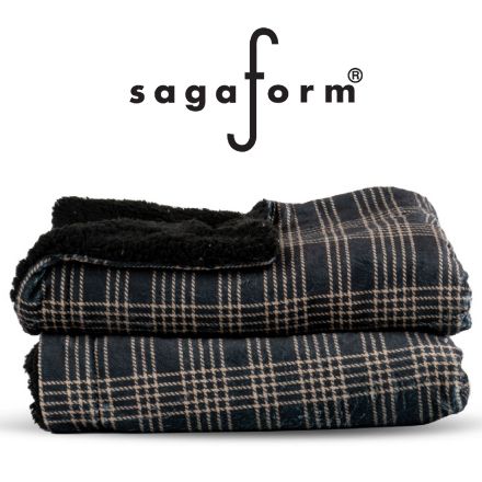 sagaform rut fleece plaid