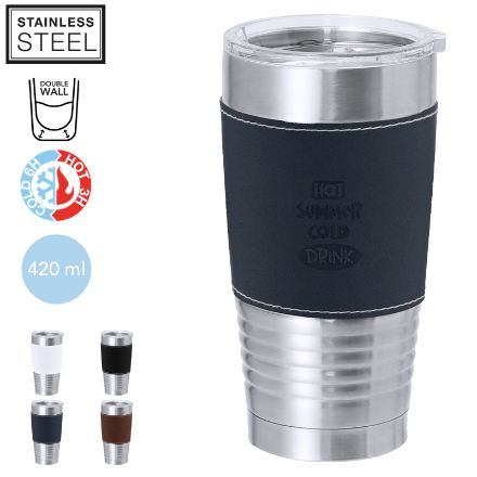 thermosbeker roestvrij staal zuncex 420 ml