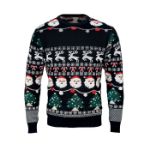 kersttrui met 10 led lampjes l/xl