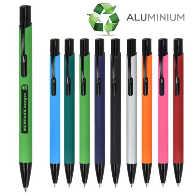 alicante soft touch recycled aluminium zwarte inkt