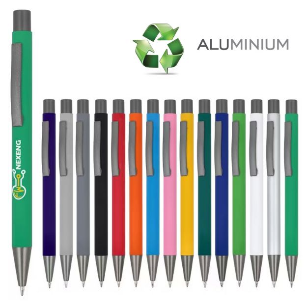new york soft touch recycled aluminium blauwe inkt