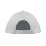 baseballcap met 5 panelen met klittebandsluiting