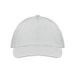 baseballcap met 5 panelen met klittebandsluiting