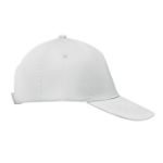 baseballcap met 5 panelen met klittebandsluiting
