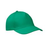 baseballcap met 5 panelen met klittebandsluiting - licht groen