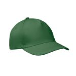 baseballcap met 5 panelen met klittebandsluiting - groen