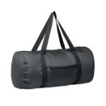 reistas van r-pet polyester met rits 20 liter - zwart
