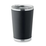 dubbelwandige beker 350 ml - zwart