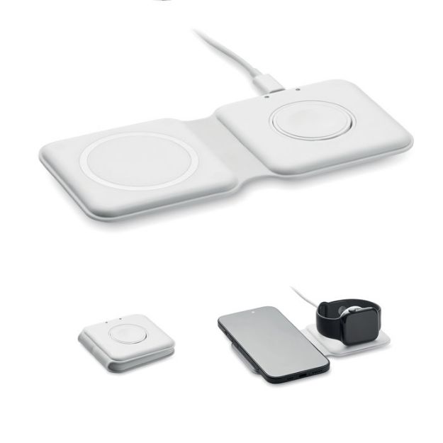 2-in-1 opvouwbare lader 15w
