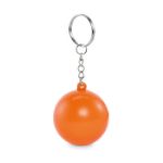 pu balvormige sleutelhanger - oranje