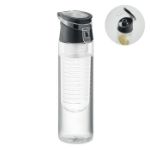 rpet fles 500 ml met infuser en draagbeugel - zwart