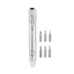 gerecycleerde multi tool pen - zilver