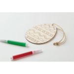 houten ei-schilder set met 4 markers eb jute koord