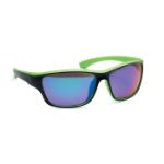 gespiegelde sportzonnebril uv400 - limegroen
