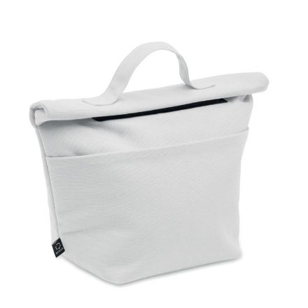 gerecycled katoenen koeltas - wit