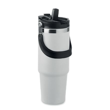 dubbelwandige beker 850 ml - wit