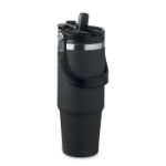dubbelwandige beker 850 ml - zwart