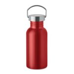 enkelwandige fles recycled rvs 500 ml lekvrij - rood