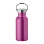 enkelwandige fles recycled rvs 500 ml lekvrij - fuchsia