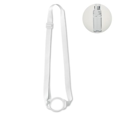 lanyard met bekerhouder 6cm - wit