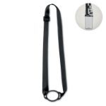 lanyard met bekerhouder 6cm - zwart
