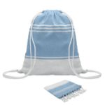 hammam handdoek trekkoord tas set
