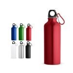 recycleerde aluminium fles met karabijnhaak 530 ml
