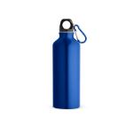 recycleerde aluminium fles met karabijnhaak 530 ml - koningsblauw