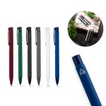 balpen van gerecycled aluminium rubberafwerking