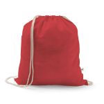 rugzak van recycleerd katoen en polyester - rood