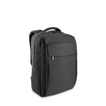 volledig gevoerde laptoprugzak van 300d polyester - grijs