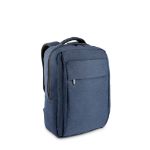 volledig gevoerde laptoprugzak van 300d polyester - marine