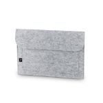 laptoptas van gerecycled vilt - grijs