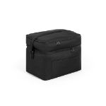 grote lunchttas van 600d, gerecycled polyester - zwart