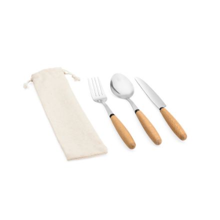 boulud. 3-delige set in acaciahout