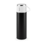 roestvrijstalen thermosfles matte afwerking 490 ml - zwart