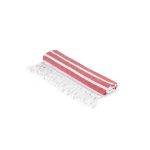 strandlaken van recycled katoen en polyester - rood
