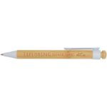 rattan bamboe balpen recycled plastic zwarte inkt