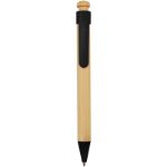 rattan bamboe balpen recycled plastic zwarte inkt