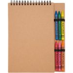 doodle a5 spiraal notitieboekje met waskrijtset