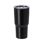 thermosbeker roestvrij staal nabry 580 ml - zwart