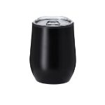 thermosbeker roestvrij staal hanley 330 ml - zwart