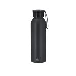 drinkfles recycled aluminium nomar 650 ml - zwart